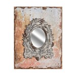 OZDOBNE LUSTRO KWADRATOWE Vintage Old Rustic Belldeco
